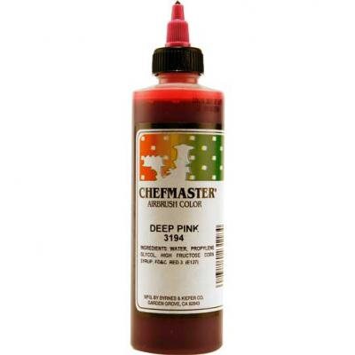 DEEP PINK Chefmaster Airbrush Color 9-Ounce - Custom Cake Cupcake Decorating Craft Supply