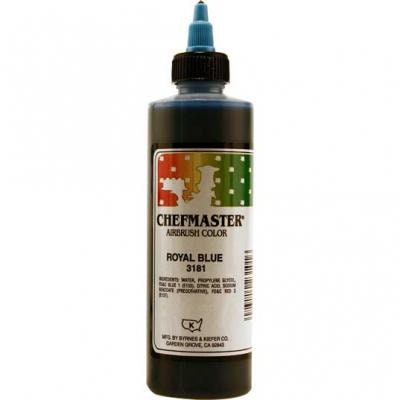 ROYAL BLUE Chefmaster Airbrush Color 9-Ounce - Custom Cake Cupcake Decorating