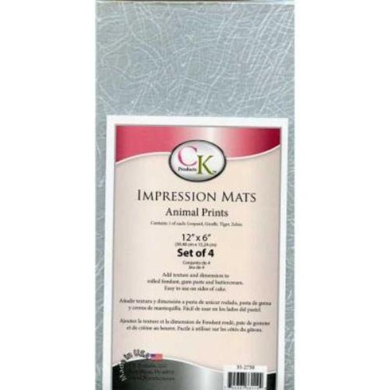 Animal Print Impression Mat - Great for Fondant, Gumpaste, & Buttercream - Custom Cake Decorating