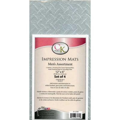 Mens Assortment Impression Mat - Great for Fondant, Gumpaste, & Buttercream - Custom Cake Decorating Craft Supply