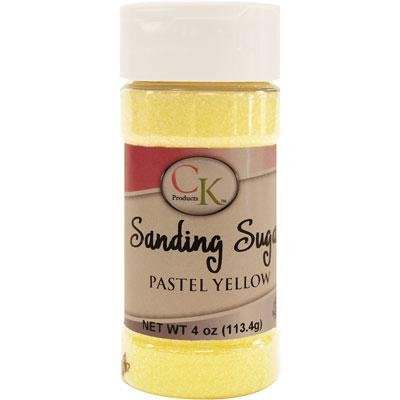 PASTEL YELLOW Sanding Sugar - For Cupcakes, Cakes, Cookies, Parties - 4 oz.