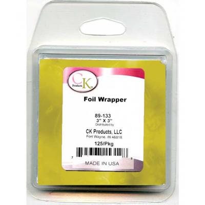 GOLD Foil Wrappers for Chocolate Candy - 125/pkg