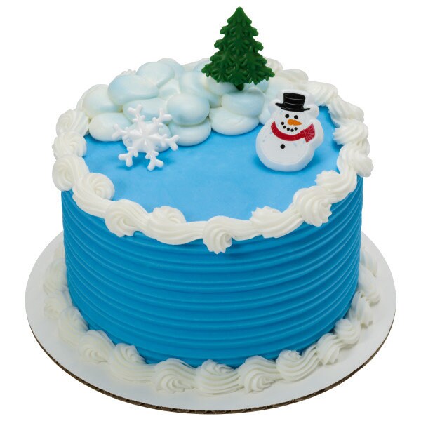 SNOWMAN Cupcake Rings (12) Claus Christmas Elf Holiday Winter Snow Favors Cake Toppers Party Decoration Craft Supply