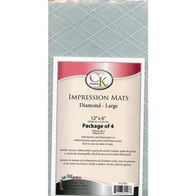 LARGE DIAMOND Impression Mat - Great for Fondant, Gumpaste, & Buttercream - Custom Cake Decorating