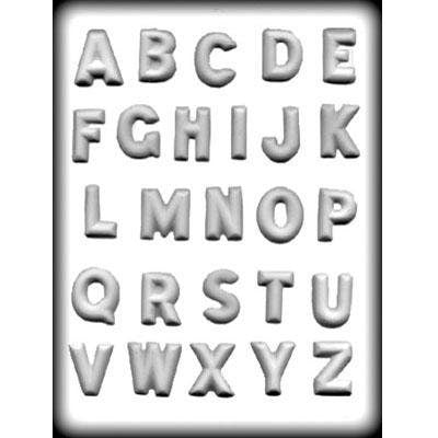 ALPHABET Hard Candy Mold -- Letters Numbers Pieces