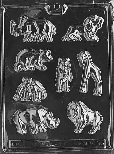 WILD ANIMALS GIRAFFE Lion Chocolate Candy Mold