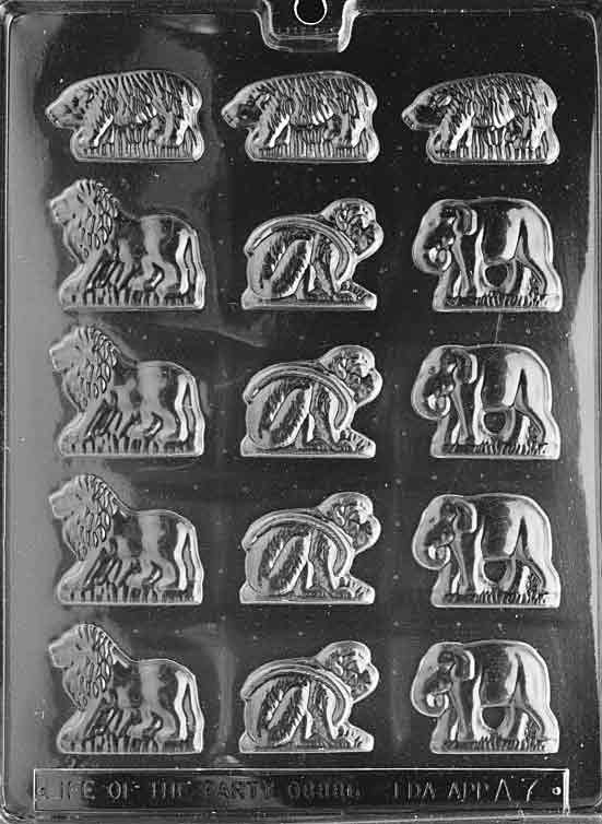 ANIMAL CRACKERS Chocolate Candy Mold Craft Supply