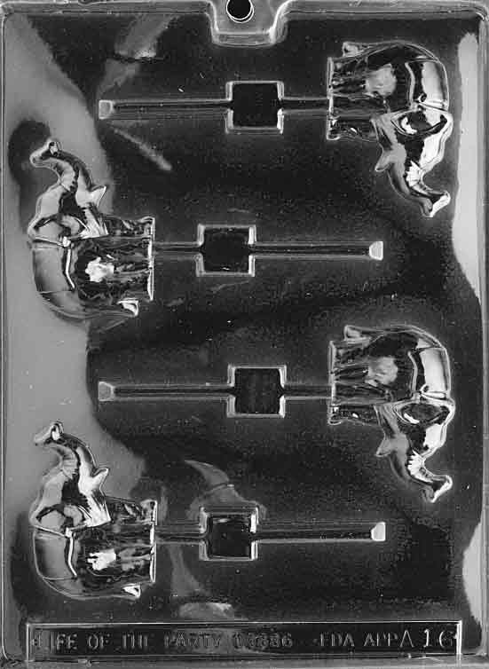ELEPHANT LOLLY Sucker Chocolate Candy Mold
