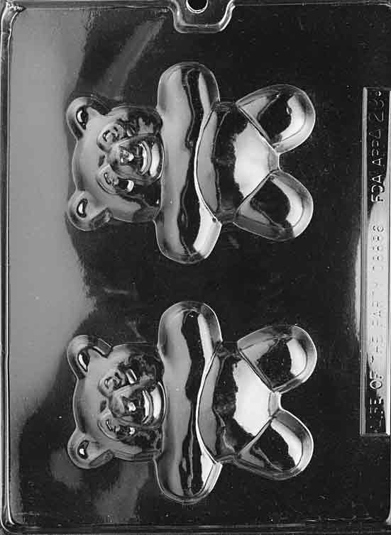 BIG EYED TEDDY Chocolate Candy Mold
