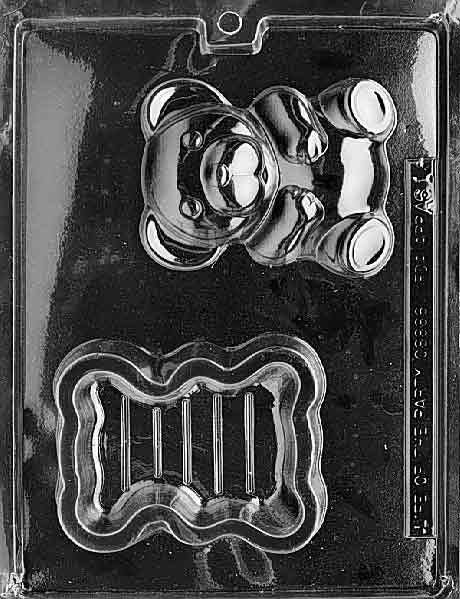 TEDDY BEAR POUR Box Chocolate Candy Mold