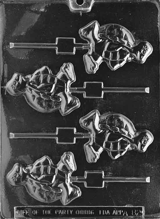 TURTLE LOLLY Animal Sucker Chocolate Candy Mold