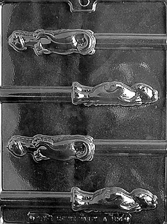 SILLY DINOSAUR PRETZELS Animal Chocolate Candy Mold Craft Supply