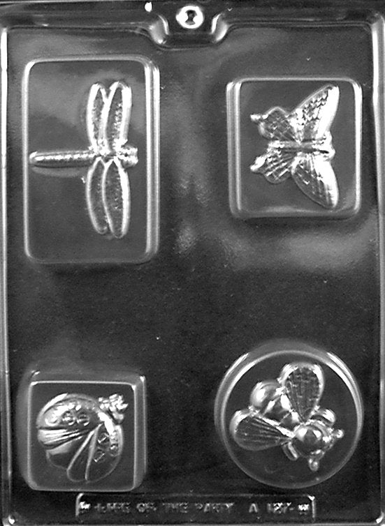 GARDEN BUG BARS Chocolate Candy Mold