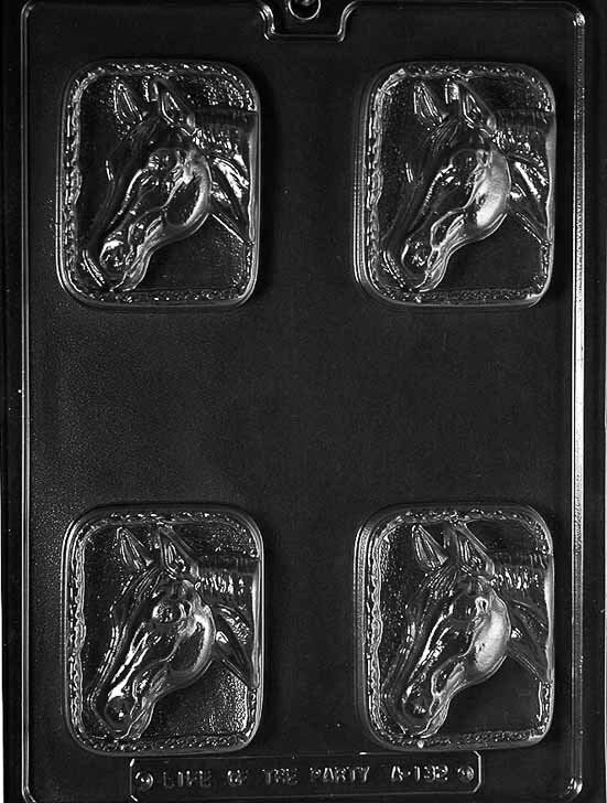 HORSE HEAD BAR Animal Chocolate Candy Mold Craft Supply