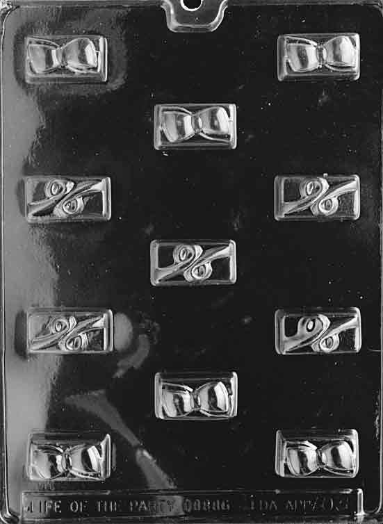 SWIRLS & BOWS Chocolate Candy Mold