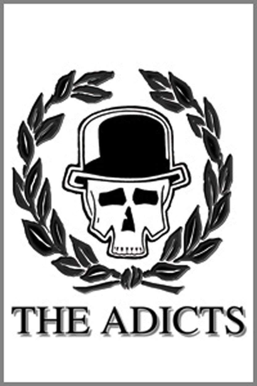 THE ADICTS Skull and Vine Magnet for Refrigerators and Lockers - Rock Band