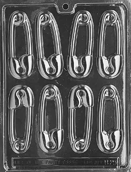 SAFETY PINS Baby Chocolate Candy Mold