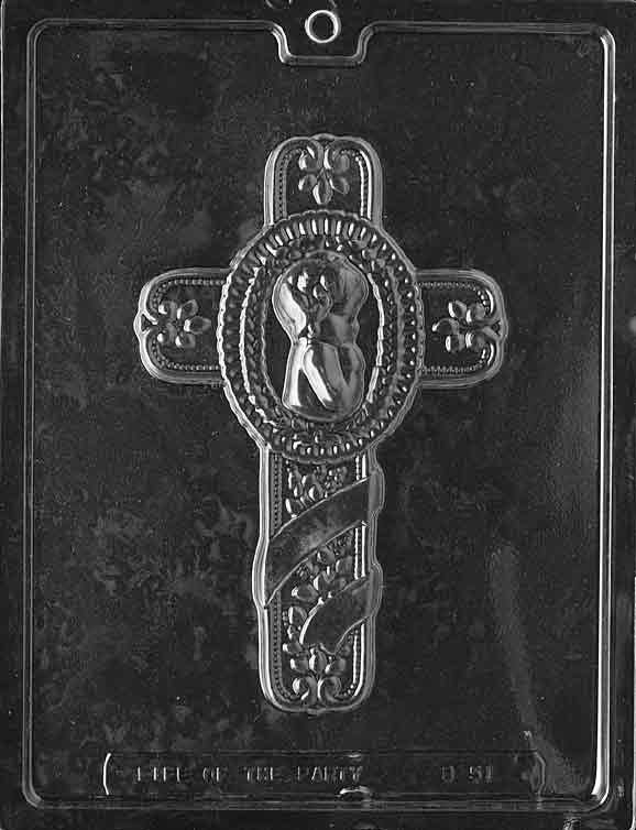 BABY BAPTISM CROSS Chocolate Candy Mold