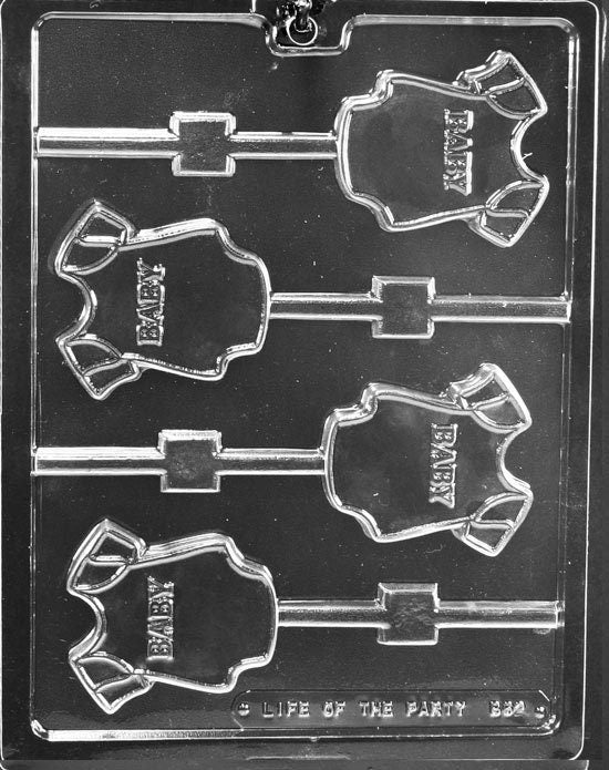 BABY BODYSUIT LOLLY Sucker Chocolate Candy Mold