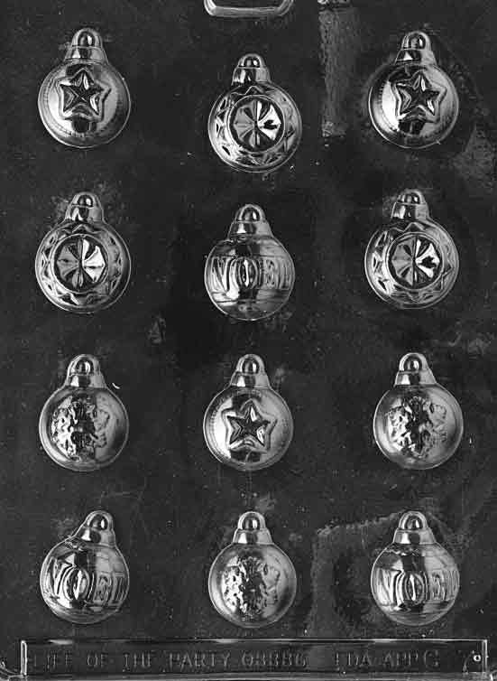 ASSORTED ORNAMENTS Christmas Chocolate Candy Mold Craft Supply