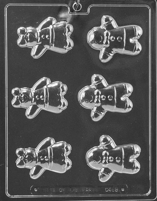 GINGERBREAD BOY & GIRL Christmas Chocolate Candy Mold