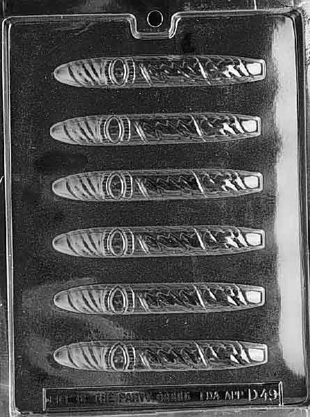 CIGAR WITH BAND Chocolate Candy Mold