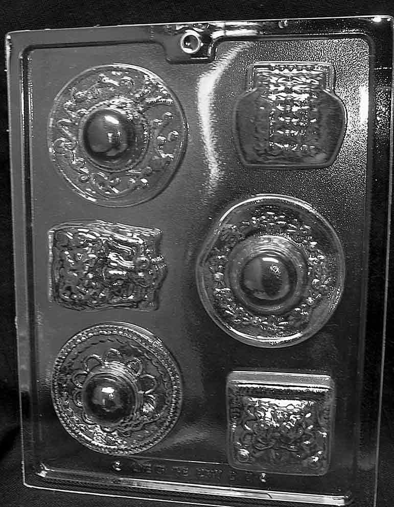 3 FASHION HATS & PURSES Chocolate Candy Mold Craft Supply
