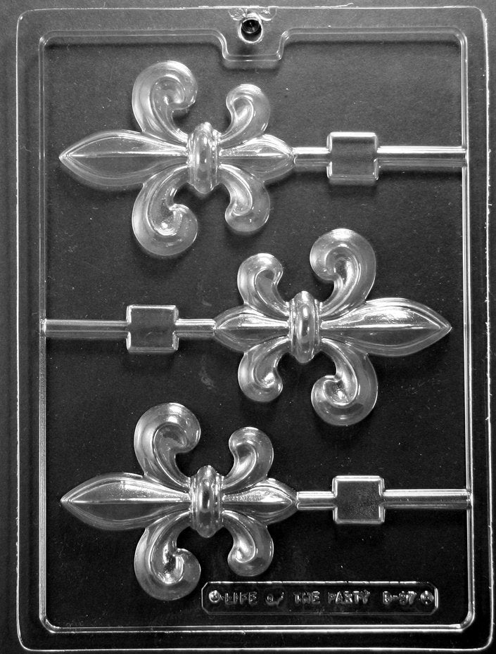 FLEUR DE LIS Lolly Sucker Chocolate Candy Mold