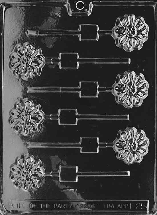 FLOWER LOLLY Sucker Chocolate Candy Mold Craft Supply