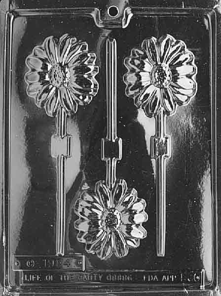 LONG STEM DAISY Lolly Sucker Chocolate Candy Mold