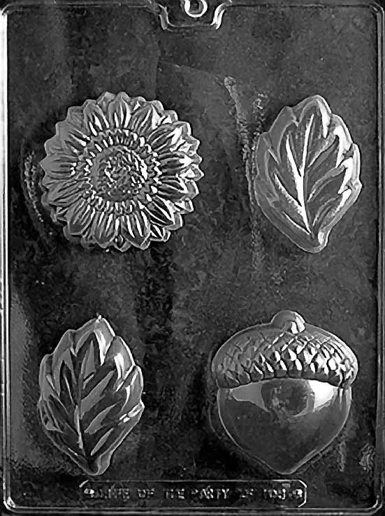 ACORN, SUNFLOWER, LEAF Chocolate Candy Mold