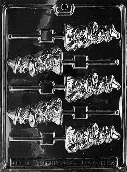 WITCH BROOM LOLLY Halloween Sucker Chocolate Candy Mold Craft Supply