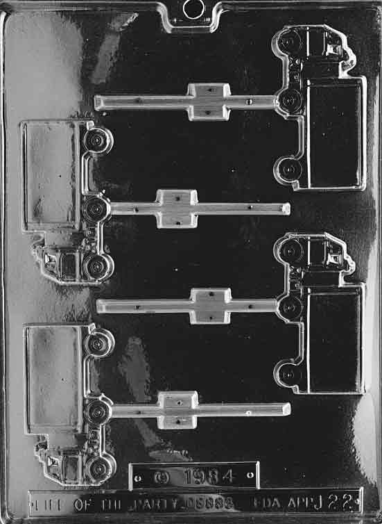 TRUCK LOLLY Sucker Chocolate Candy Mold Craft Supply