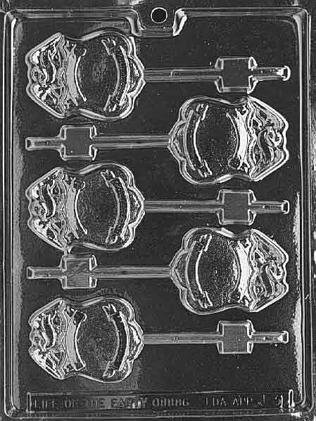 POLICE BADGE LOLLY Sucker Chocolate Candy Mold Craft Supply