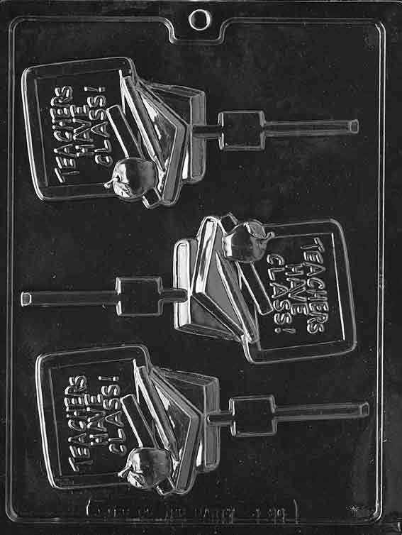TEACHER LOLLY Sucker Chocolate Candy Mold Craft Supply