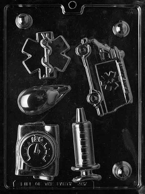 EMS KIT EMT Paramedic Ambulance Chocolate Candy Mold Craft Supply