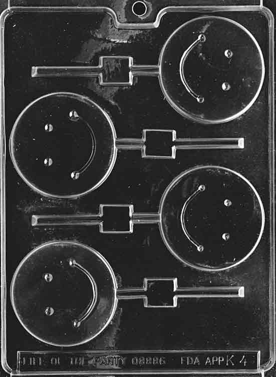 SMILE LOLLY Sucker Chocolate Candy Mold