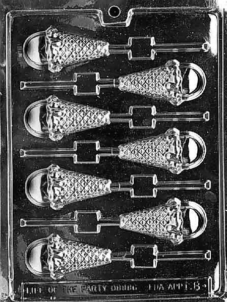 ICE CREAM CONE Lolly Sucker Chocolate Candy Mold