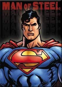 SUPERMAN Man of Steel Magnet for Refrigerators and Lockers DC Comics