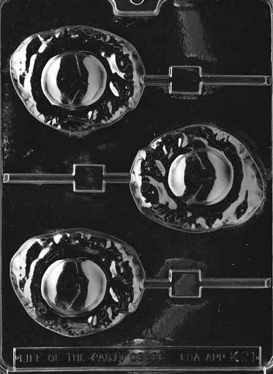 FRIED EGG LOLLY Sucker Chocolate Candy Mold Craft Supply
