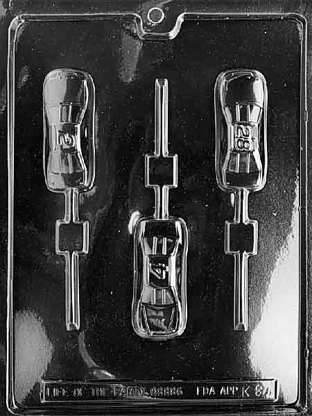 SPORTS CAR POP Sucker Chocolate Candy Mold Craft Supply