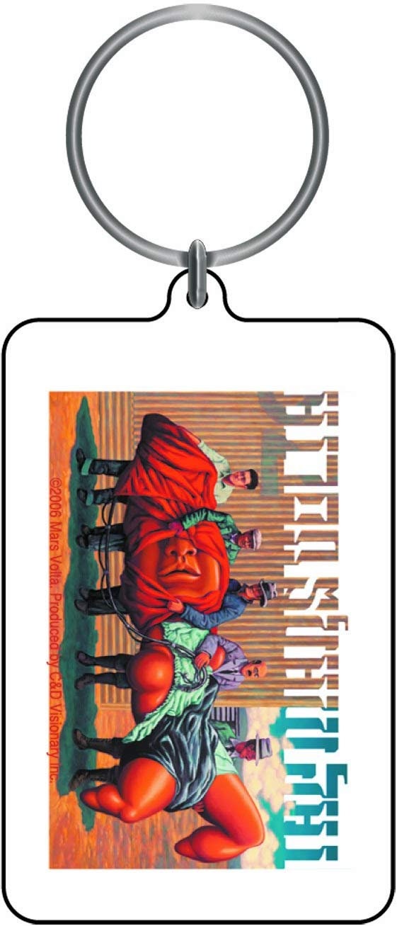 MARS VOLTA Album Double Sided Lucite Acrylic Keychain - Rock Band Keyring Keyfob