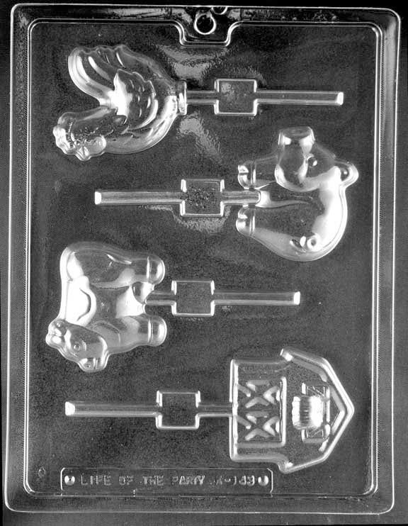 FARM ASSORTMENT Chocolate Candy Mold - Barn Cow Pig