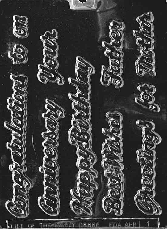 SALUTATIONS Chocolate Candy Mold