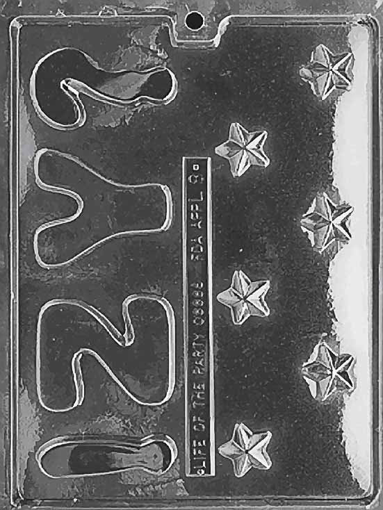 LETTERS - Y, Z, STARS Chocolate Candy Mold