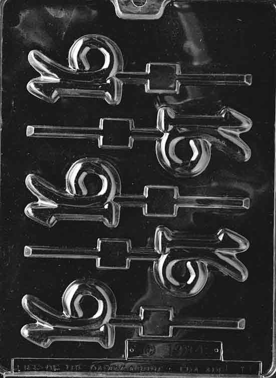 16 LOLLY Sucker Chocolate Candy Mold