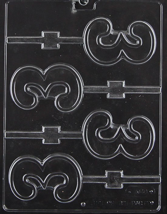 LOLLY #3 Number 3 Sucker Chocolate Candy Mold