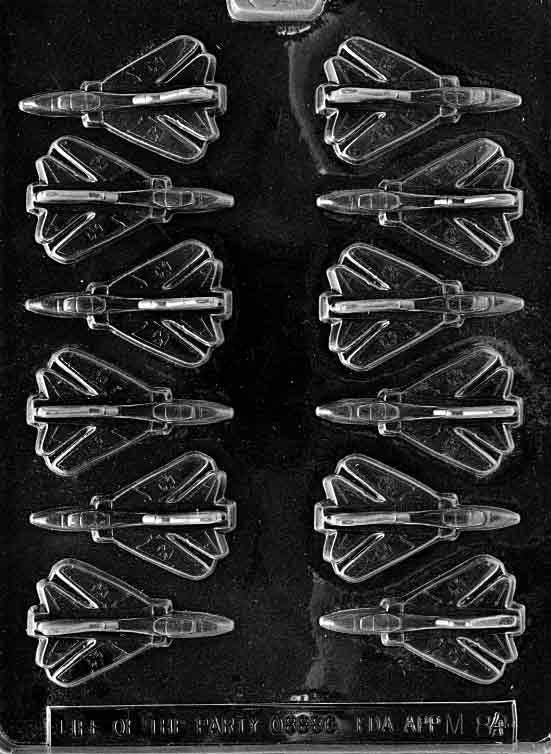AIRPLANES BITE SIZE Chocolate Candy Mold