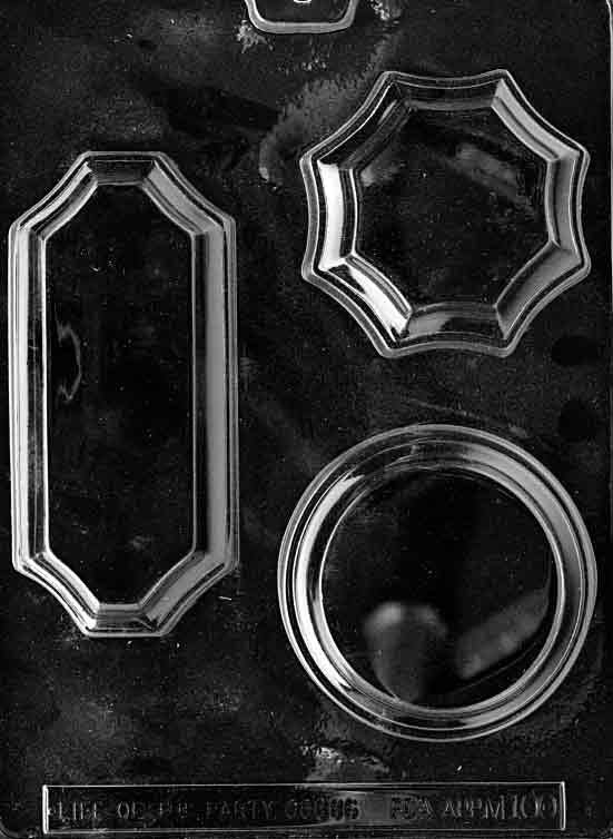 BASES ROUND RECTANGLE Chocolate Candy Mold