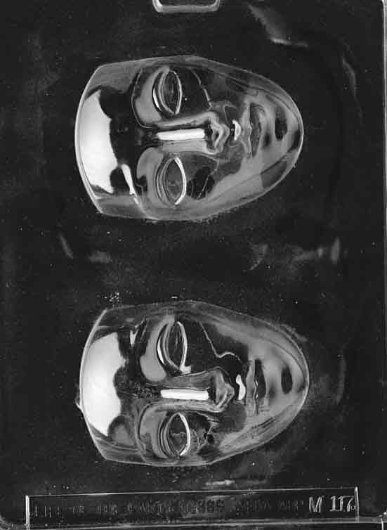 FACE MASK Chocolate Candy Mold - Drama Play